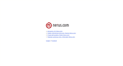 Desktop Screenshot of nerus.com